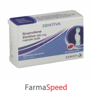 ibuprofene (zentiva)* 20 capsule molli 400 mg