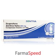 ibuprofene (zentiva italia)*24 cpr riv 200 mg