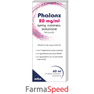 phalanx*spray cutaneo soluzione 60 ml 20 mg/ml 1 flacone