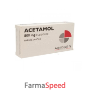 acetamol*10 supp 500 mg