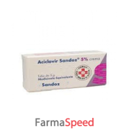 aciclovir (sandoz)*crema derm 3 g 5%