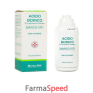 acido borico (marco viti)*soluz cutanea 500 ml 3%