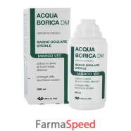 acqua borica per bagno oculare sterile 500 ml