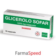 glicerolo sofar*bb 18 supp 1.375 mg