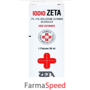 iodio soluzione alcolica i (zeta farmaceutici)*soluz cutanea 30 ml 7% + 5%