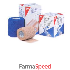 benda elastica compressiva autoadesiva coban 5x230cm in estensione 5x450cm color carne