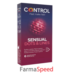 Control Preservativi Sensual Dots&Lines 6 Pezzi Control Preservativi Sensual Dots&Lines 6 Pezzi-979779980