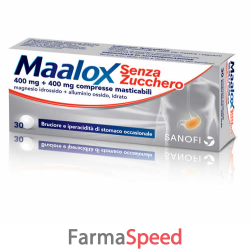 MAALOX S/Z 30CPR MAST400+400MG-020702294