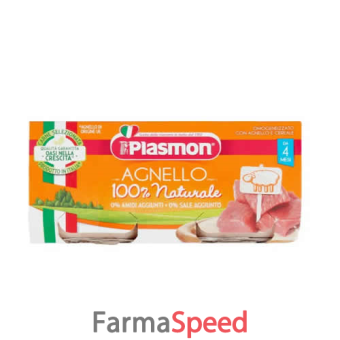 plasmon omogeneizzato agnello 80 g x 2 pezzi