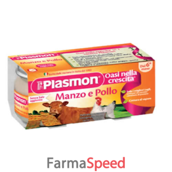 plasmon omogeneizzato manzo/pollo 80 g x 2 pezzi