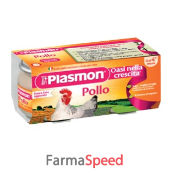 plasmon omogeneizzato pollo 120 g x 2 pezzi