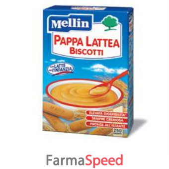 mellin pappa latte biscotti 250 g nuovo formato