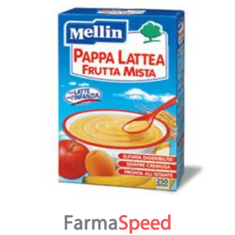 mellin pappa latte frutta 250 g nuovo formato