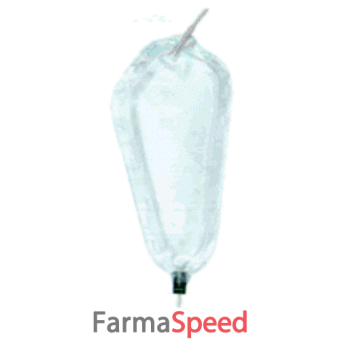 sacca di drenaggio gamba per incontinenza sauer con valvola a pressione forma anatomica lunghezza tubo 35cm morbido capienza 700ml con attatore smontabile 8 pezzi