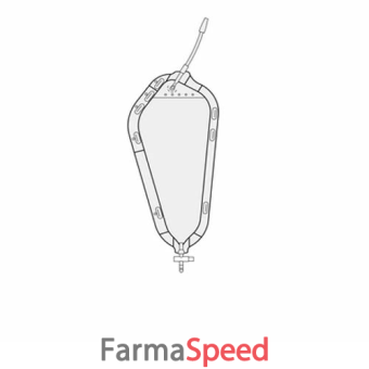 sacca da gamba sauer anatomica tubo 12cm morbido capienza 1,3 litri con adattatore fisso scarico saracinesca 8 pezzi