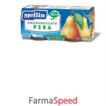 mellin omogeneizzato pera 100 g 2 pezzi