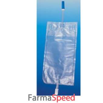 sacca per urina da gamba pvc con tubo raccordo 10 cm per collegamento coscia capacita' 750 ml valvola antireflusso 30 pezzi