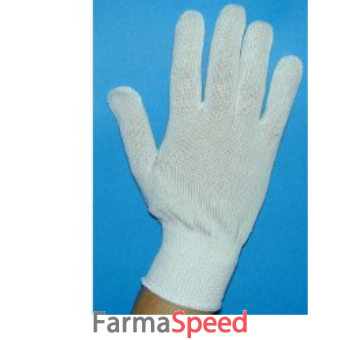 guanto in cotone bianco misura 7,5