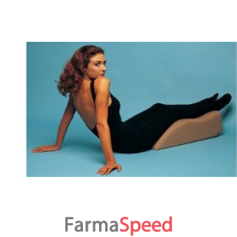 gambesane speciale cuscino sagomato, rivestito in cotone traspirante. favorisce il deflusso del sangue mantenendo le gambe in posizione elevata rispetto al cuore