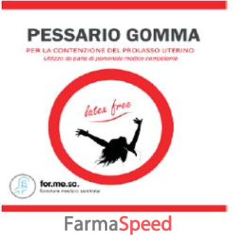 pessario in gomma monopaziente misura 75mm per contenzione del prolasso uterino 1 pezzo