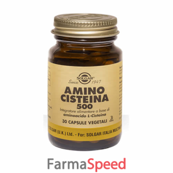 amino cisteina 500 solgar 30 capsule vegetali