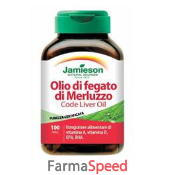 jameson olio di fegato di merluzzo 100 perle
