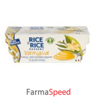 rice&rice dessert di riso alla vaniglia 2 x 100 g senza uova