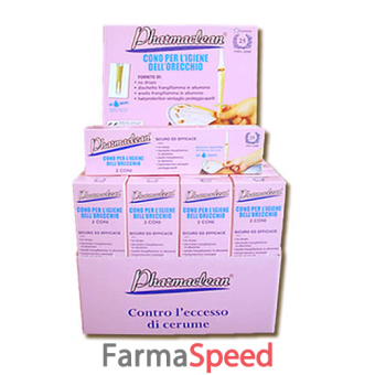 cono pulizia orecchio pharmaclean 2 pezzi