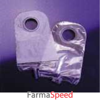 sacca urostomia con valvola antireflusso e pellicola di rivestimento dispositivo due pezzi con sistema di aggancio atraumatico consecura sacca uro 45mm 10 pezzi