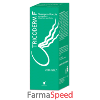 tricoderm f shampo doccia antiforfora 200ml