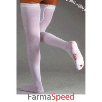 albert andre' articolo 700 kk6 calza autoreggente a-g antitrombosi con tassello punta aperta lycra mm hg 18-24 colore bianco taglia l-lungo