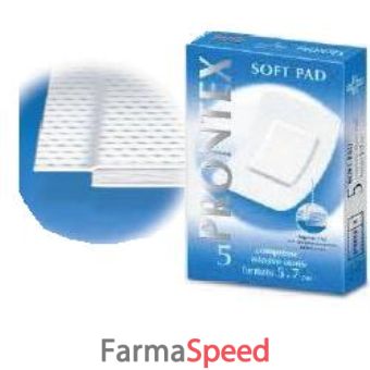 garza prontex soft pad compressa 5x7 cm 5 pezzi