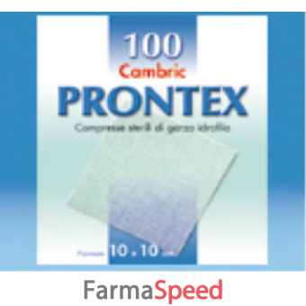 garza prontex cambric 10x10cm 100 pezzi