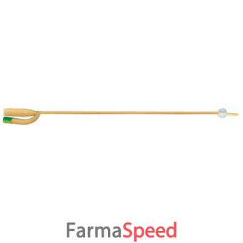 catetere foley in lattice siliconato punta nelaton a 2 vie con palloncino 5-15ml diametro ch18 6,00mm lunghezza 40cm