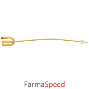 catetere foley in lattice siliconato punta nelaton a 3 vie con palloncino 5-15ml diametro ch20 6,66mm lunghezza 40cm