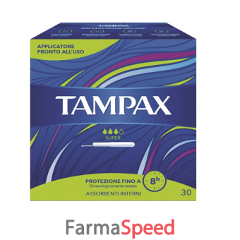 tampax blue box super 30 pezzi