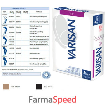 gambaletto varisan top k1 punta chiusa normale colore beige misura 3