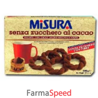 misura frollini senza zucchero cacao 380 g
