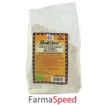 fsc biofibre+ farina integrale di farro bio ad alto contenuto di fibra 500 g