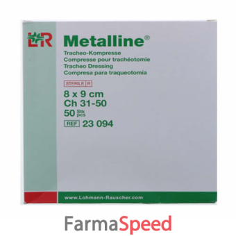 metalline medicazione tracheostomia sterile 8x9cm 50 pezzi