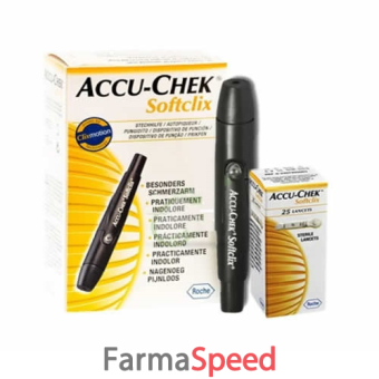 penna pungidito accu-chek softclix kit 1 penna + 25 lancette