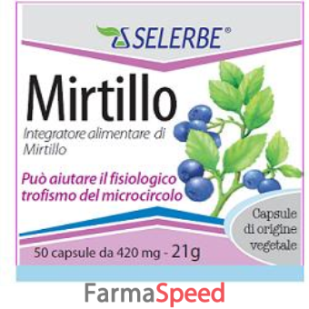 selerbe mirtillo estratto secco titolato 50 capsule