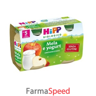 hipp biologico omogeneizzato mela yoghurt 125 g 2 pezzi