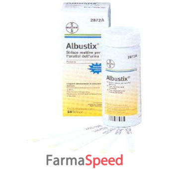 striscia reattiva albustix per ricerca delle proteine nelle urine 50 pezzi codice articolo 2872c