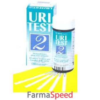 striscia reattiva uritest 2 per ricerca di nitriti e leucociti nelle urine 10 pezzi codice articolo 2010