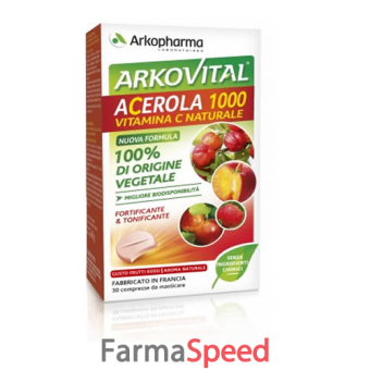 arkovital acerola 1000 30 compresse