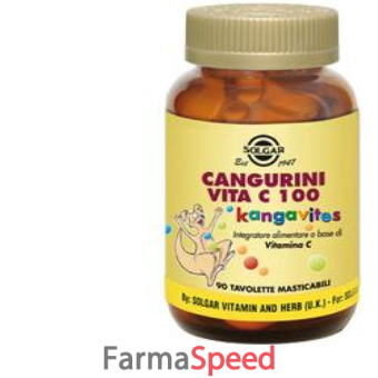 cangurini vitamina c solgar 100 compresse masticabili
