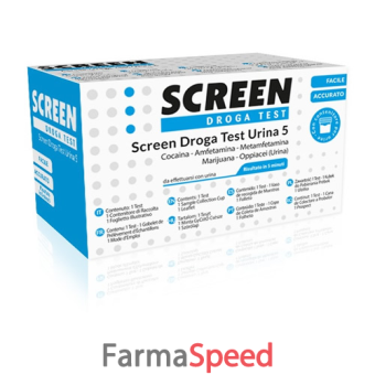 screen droga test urina 5 droghe