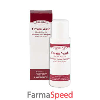 skinhelper crema detergente all'acido glicolio 5%125ml