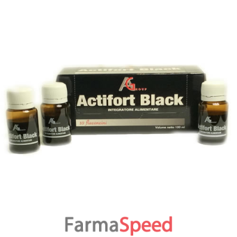actifort black 10 flaconcini 10 ml